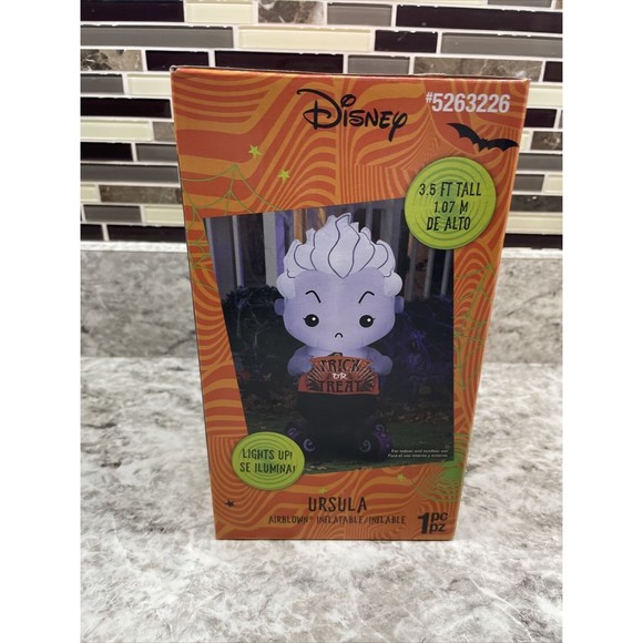 Disney Villains Ursula Blow Up Inflatable Light Up 3.5 Ft Tall 5263226 Halloween - Picture 2 of 6
